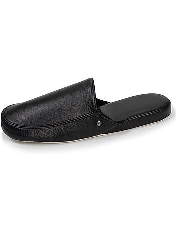 Zapatillas chinelas cuero ultracómodo y ligero hombre isotoner