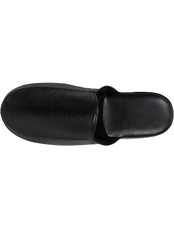 Zapatillas chinelas cuero ultracómodo y ligero hombre isotoner