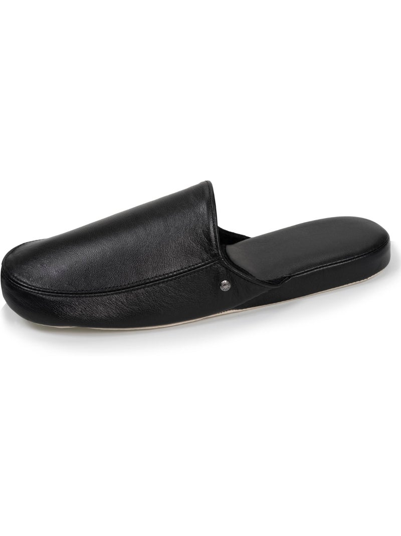 Zapatillas chinelas cuero ultracómodo y ligero hombre isotoner Negro - Kiabi