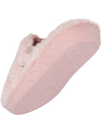 Zapatillas chinelas de material suave, suela ergonómica de niña isotoner