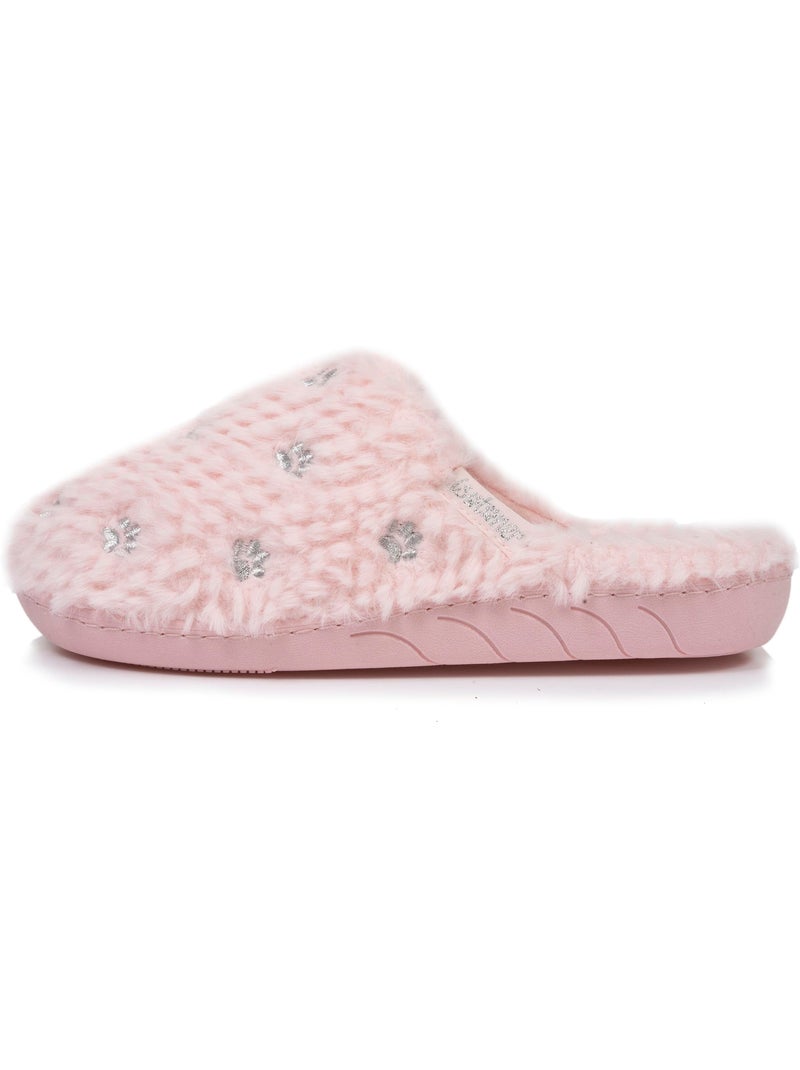Zapatillas chinelas de material suave, suela ergonómica de niña isotoner Rosa - Kiabi