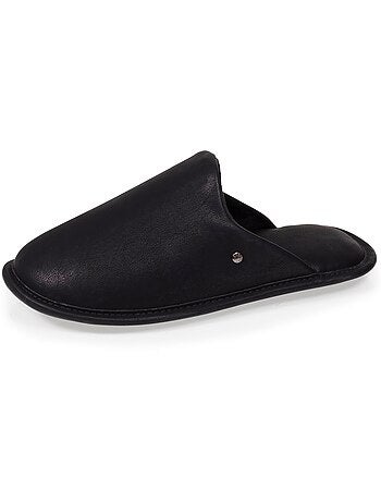 Zapatillas chinelas efecto cuero de imitación ultracómodo y hombre isotoner