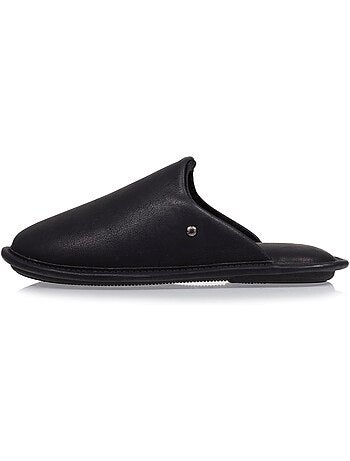 Zapatillas chinelas efecto cuero de imitación ultracómodo y hombre isotoner