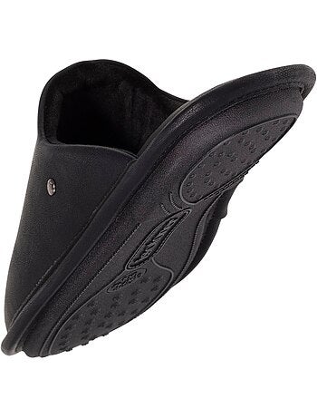Zapatillas chinelas efecto cuero de imitación ultracómodo y hombre isotoner