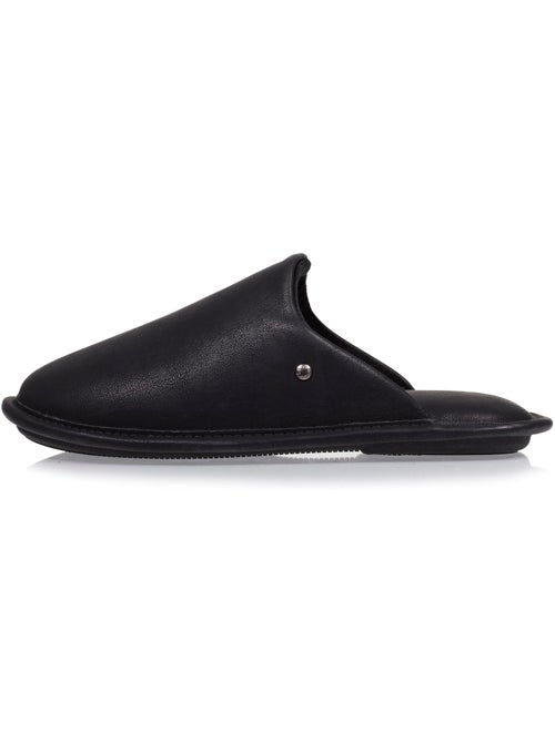 Zapatillas chinelas efecto cuero de imitación ultracómodo y hombre isotoner - Kiabi