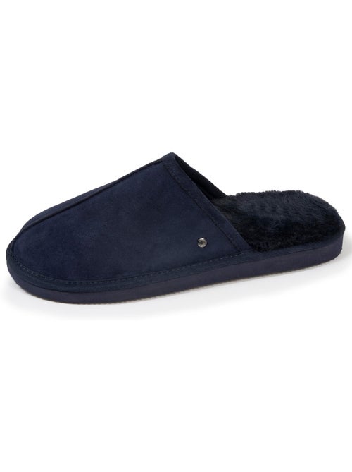 Zapatillas chinelas en cuero con forro de piel sintética hombre isotoner - Kiabi Zapatillas chinelas en cuero con forro de piel sintética hombre isotoner - Kiabi