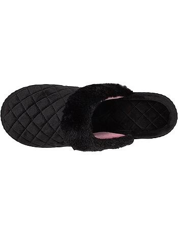 Zapatillas chinelas en microterciopelo acolchado mujer isotoner