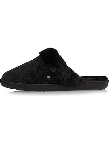 Zapatillas chinelas en microterciopelo acolchado mujer isotoner