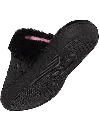 Zapatillas chinelas en microterciopelo acolchado mujer isotoner