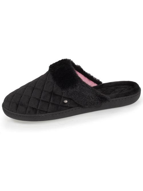 Zapatillas chinelas en microterciopelo acolchado mujer isotoner - Kiabi Zapatillas chinelas en microterciopelo acolchado mujer isotoner - Kiabi