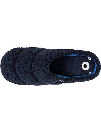 Zapatillas chinelas en sherpa, suela ergonómica confort niño isotoner