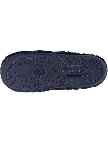 Zapatillas chinelas en sherpa, suela ergonómica confort niño isotoner