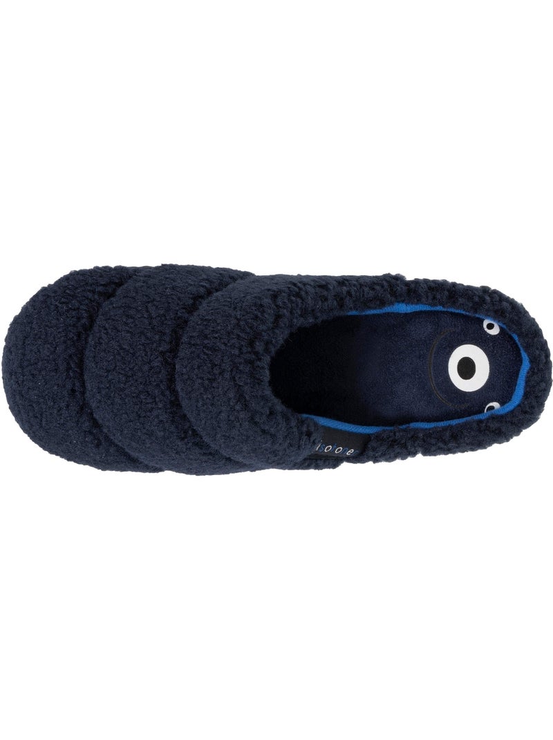 Zapatillas chinelas en sherpa, suela ergonómica confort niño isotoner Azul marino - Kiabi