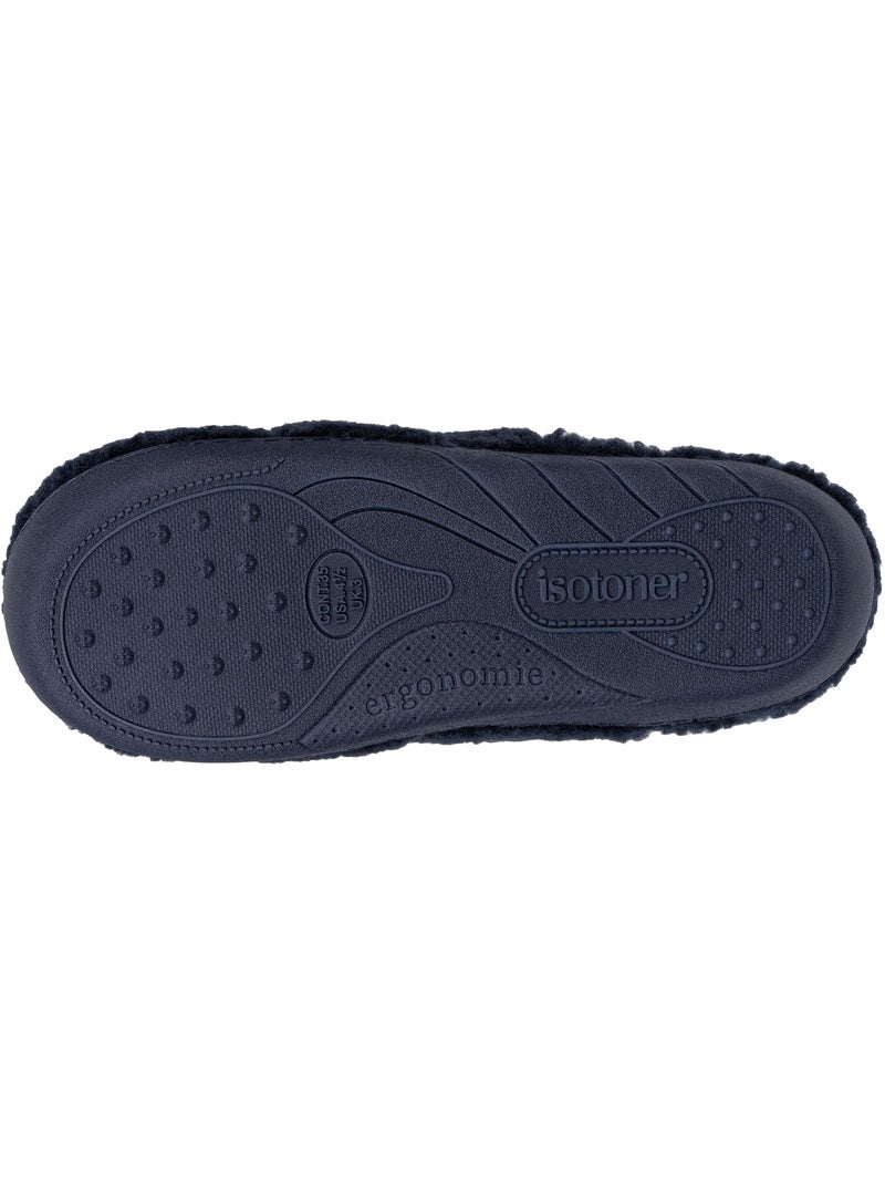 Zapatillas chinelas en sherpa, suela ergonómica confort niño isotoner Azul marino - Kiabi