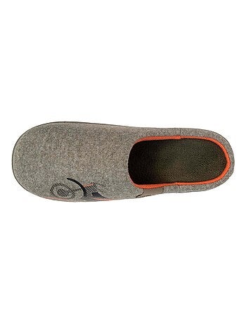 Zapatillas chinelas en tejido polar, plantilla ergonómica niño Isotoner