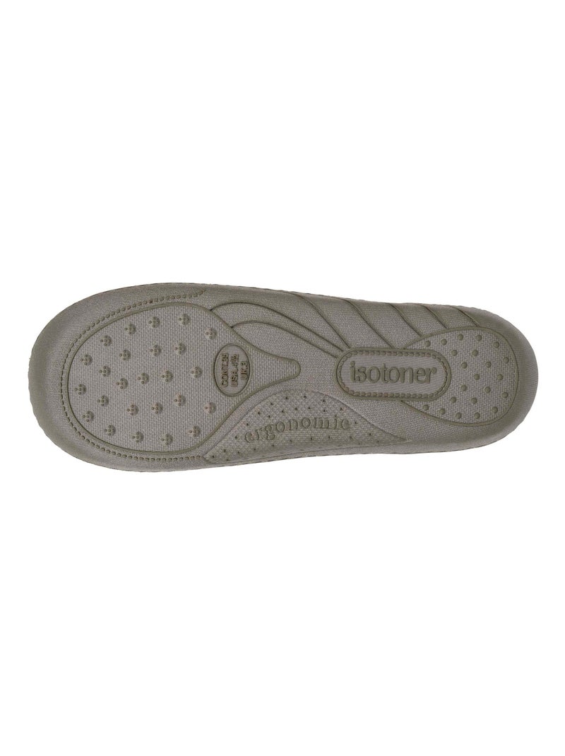 Zapatillas chinelas en tejido polar, plantilla ergonómica niño Isotoner Caqui - Kiabi
