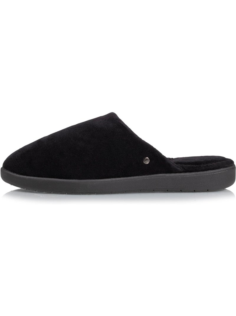 Zapatillas chinelas en terciopelo ultra suave mujer isotoner Negro - Kiabi