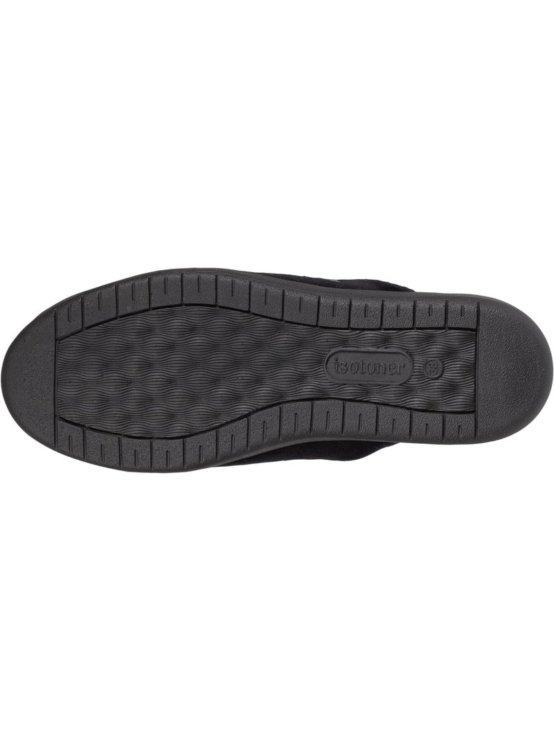 Zapatillas chinelas en terciopelo ultra suave mujer isotoner Negro - Kiabi