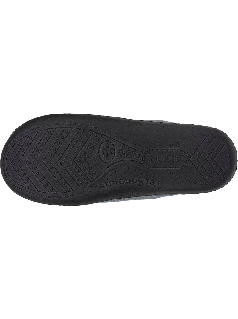 Zapatillas chinelas espuma viscoelástica ultraconfortable y hombre isotoner Azul gris - Kiabi