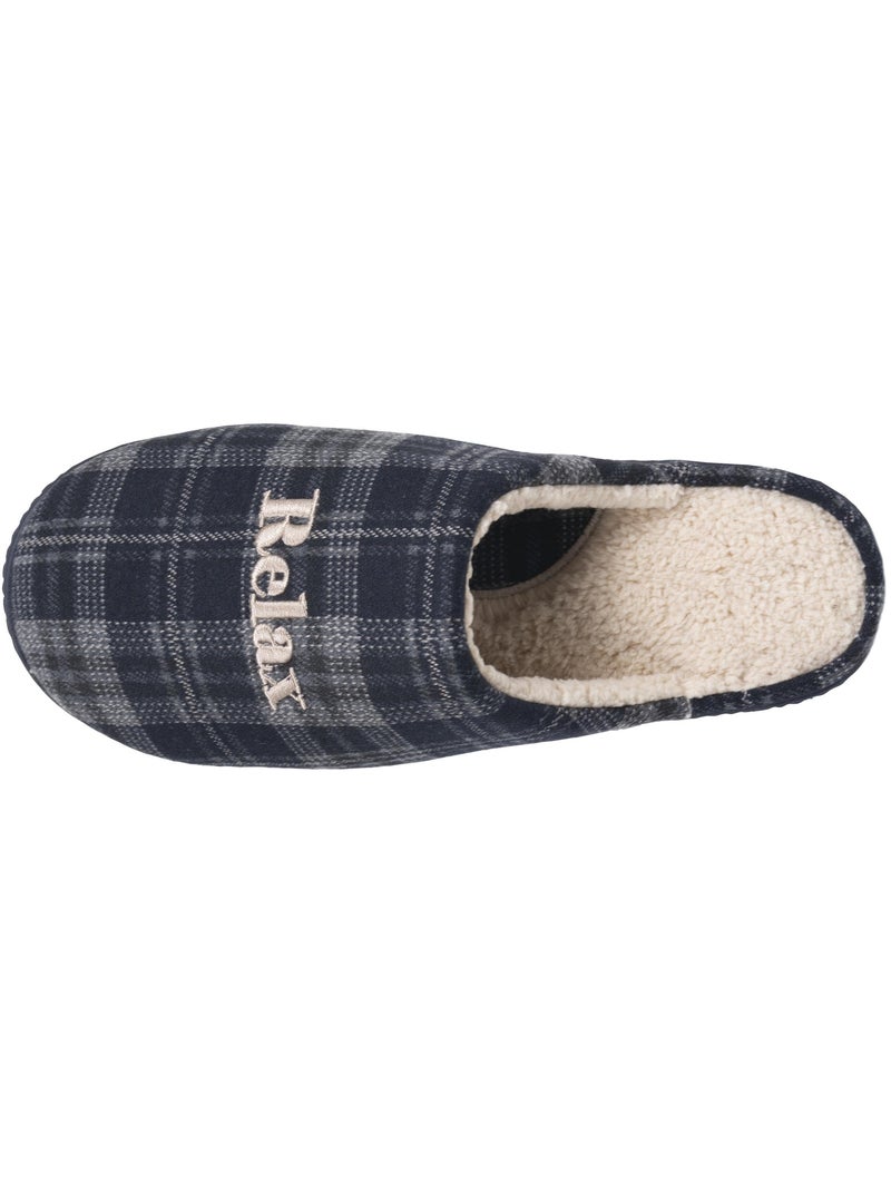 Zapatillas chinelas espuma viscoelástica ultraconfortable y hombre isotoner Azul Marrón - Kiabi