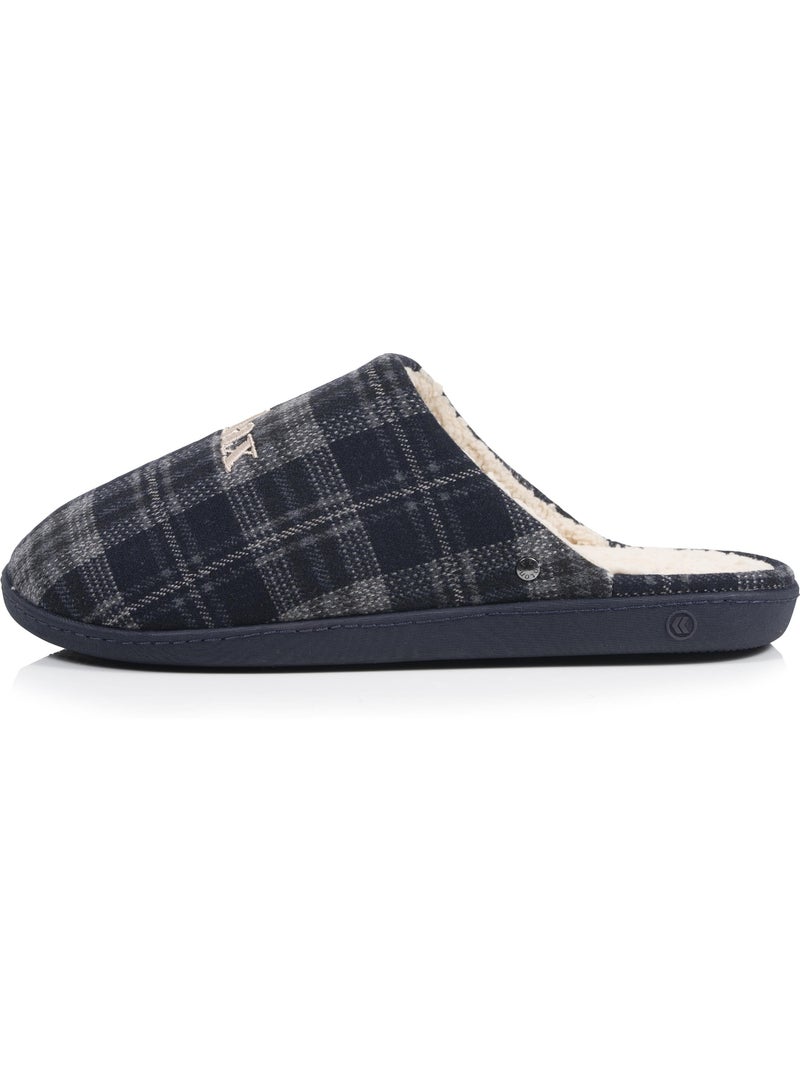 Zapatillas chinelas espuma viscoelástica ultraconfortable y hombre isotoner Azul Marrón - Kiabi