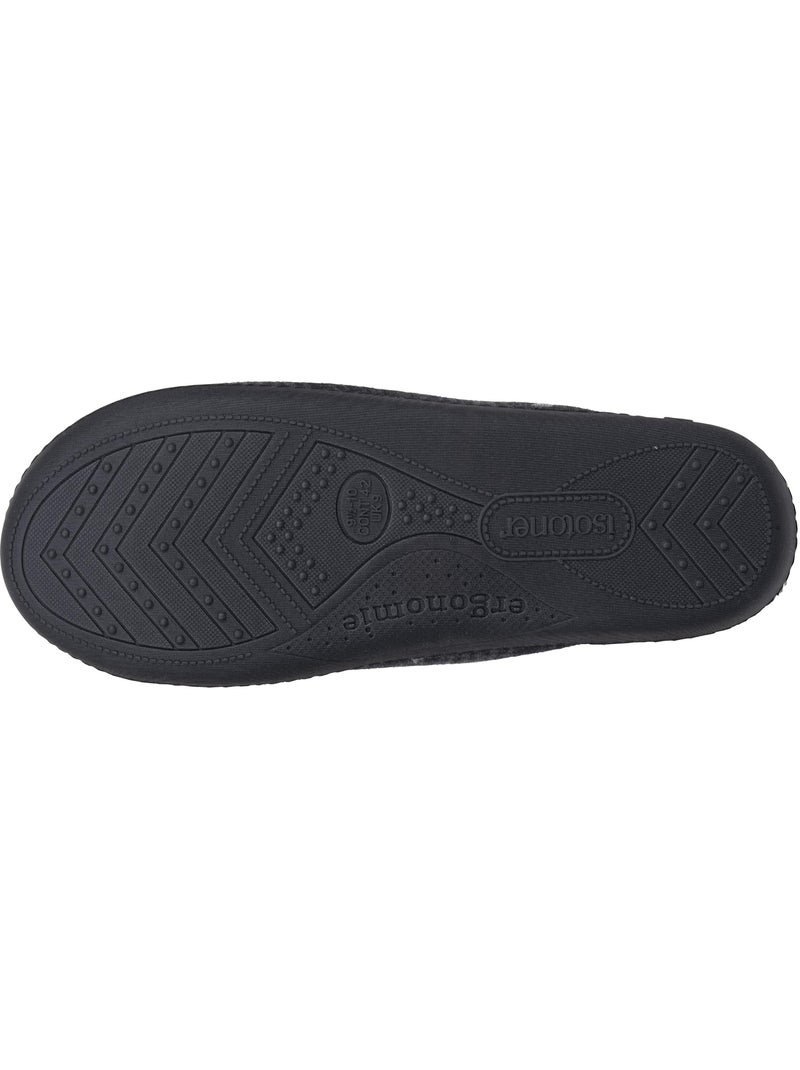 Zapatillas chinelas espuma viscoelástica ultraconfortable y hombre isotoner Gris negro - Kiabi