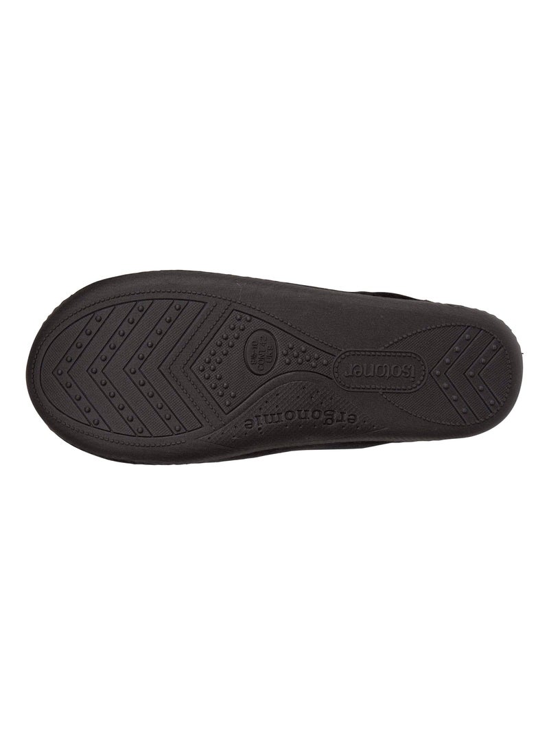 Zapatillas chinelas espuma viscoelástica ultraconfortable y hombre Isotoner Negro - Kiabi