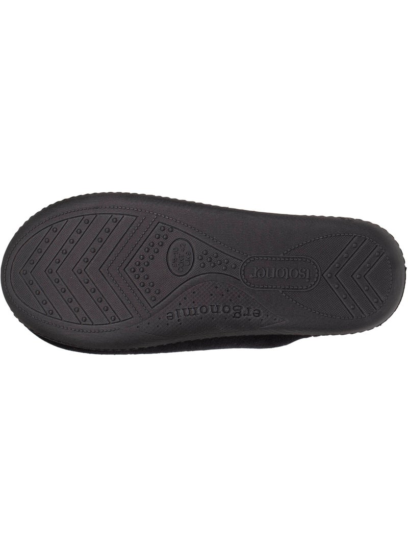 Zapatillas chinelas espuma viscoelástica ultraconfortable y hombre isotoner Negro Gris - Kiabi