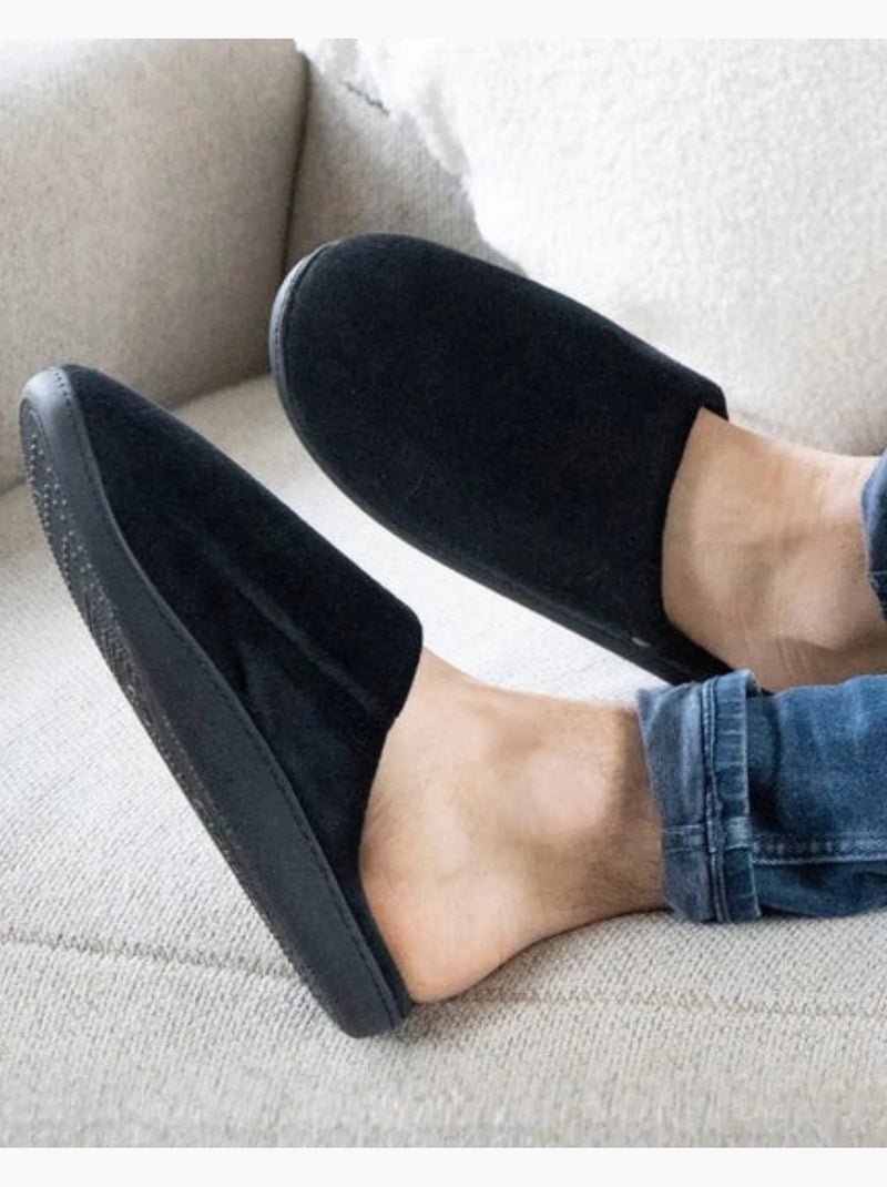 Zapatillas chinelas espuma viscoelástica ultraconfortable y hombre Negro Gris - Kiabi