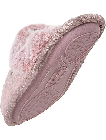 Zapatillas chinelas gato de peluche. Comodidad y suavidad mujer isotoner