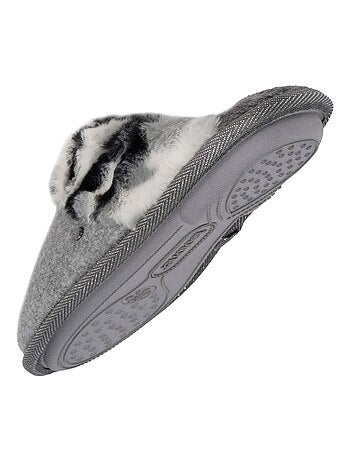 Zapatillas chinelas Gato de peluche. Comodidad y suavidad mujer Isotoner