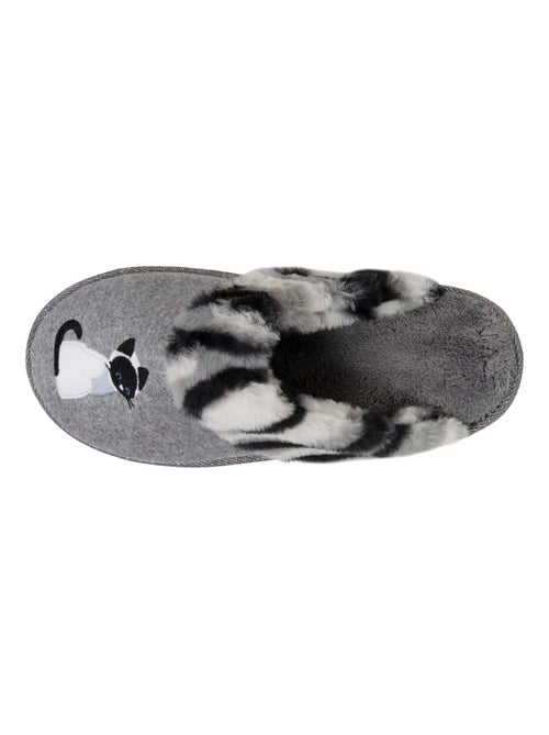 Zapatillas chinelas Gato de peluche. Comodidad y suavidad mujer Isotoner - Kiabi Zapatillas chinelas Gato de peluche. Comodidad y suavidad mujer Isotoner - Kiabi
