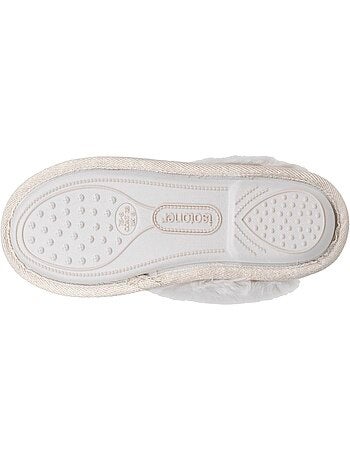Zapatillas chinelas gato de peluche. Comodidad y suavidad mujer isotoner