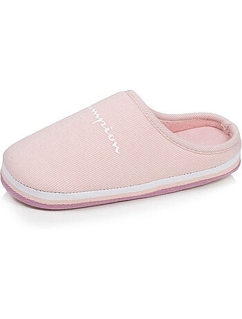 Zapatillas chinelas jersey acanalado ultracómodo, suave, mujer Champion