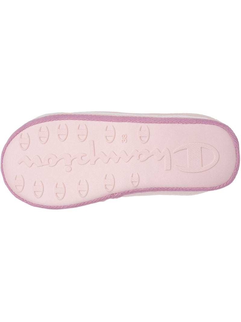 Zapatillas chinelas jersey acanalado ultracómodo, suave, mujer Champion Rosa pálido - Kiabi