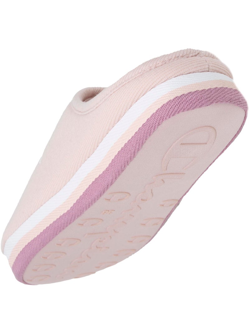 Zapatillas chinelas jersey acanalado ultracómodo, suave, mujer Champion Rosa pálido - Kiabi