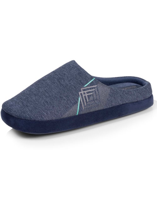 Zapatillas chinelas jersey, suela de goma antideslizante hombre Isotoner - Kiabi