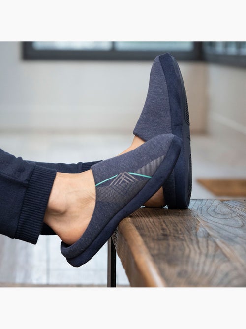 Zapatillas chinelas jersey, suela de goma antideslizante hombre Isotoner - Kiabi