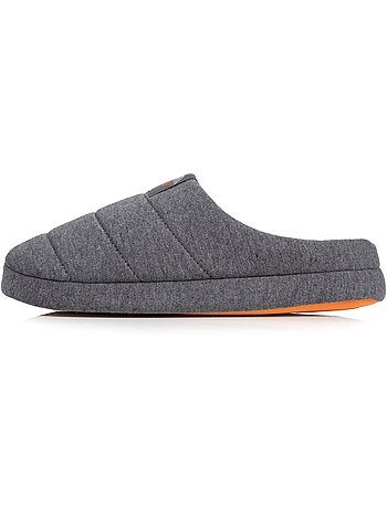 Zapatillas chinelas jersey, suela de goma antideslizante hombre Isotoner