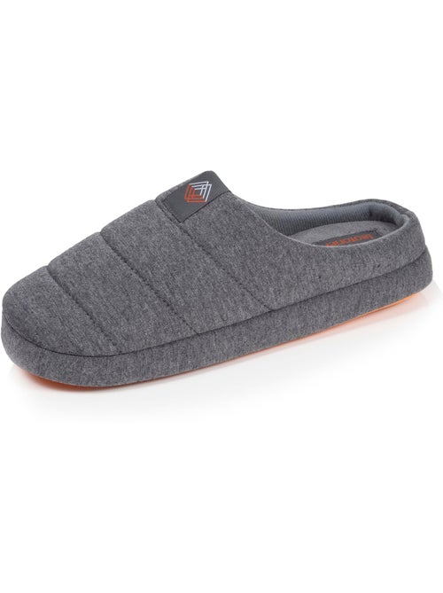 Zapatillas chinelas jersey, suela de goma antideslizante hombre Isotoner - Kiabi