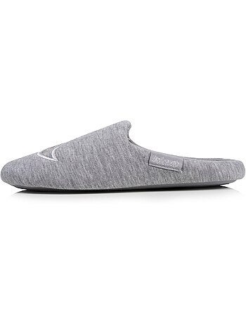 Zapatillas chinelas jersey, suela de goma antideslizante mujer Isotoner