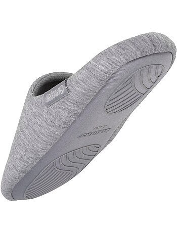 Zapatillas chinelas jersey, suela de goma antideslizante mujer Isotoner
