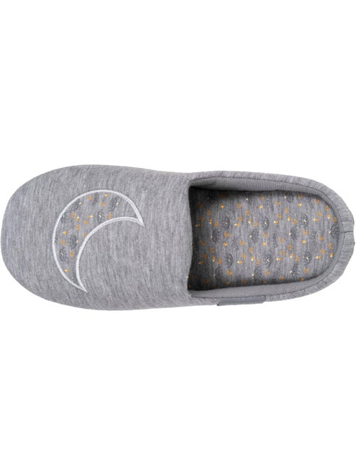 Zapatillas chinelas jersey, suela de goma antideslizante mujer Isotoner - Kiabi