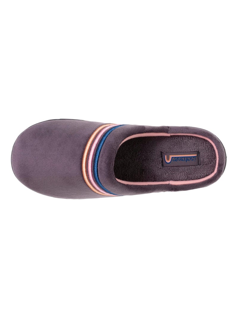 Zapatillas chinelas ligero y cómodo, fácil de poner niña Isotoner Gris - Kiabi