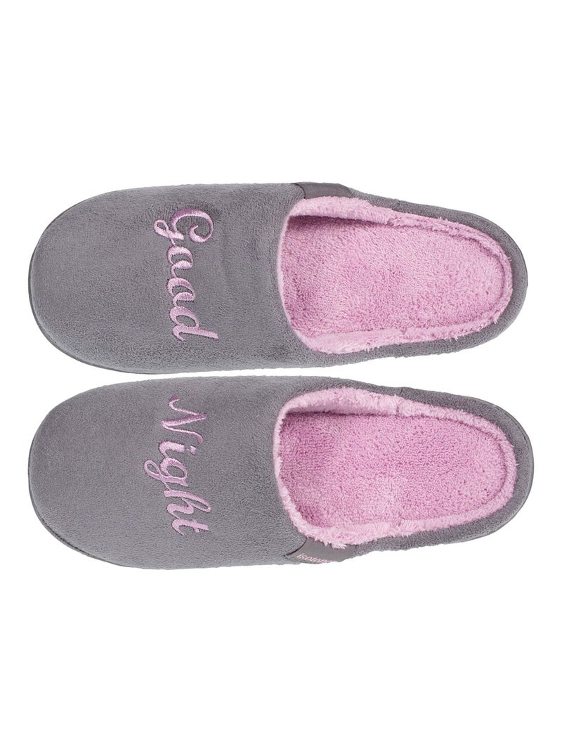 Zapatillas chinelas ligero y cómodo, fácil de poner niña Isotoner Gris - Kiabi