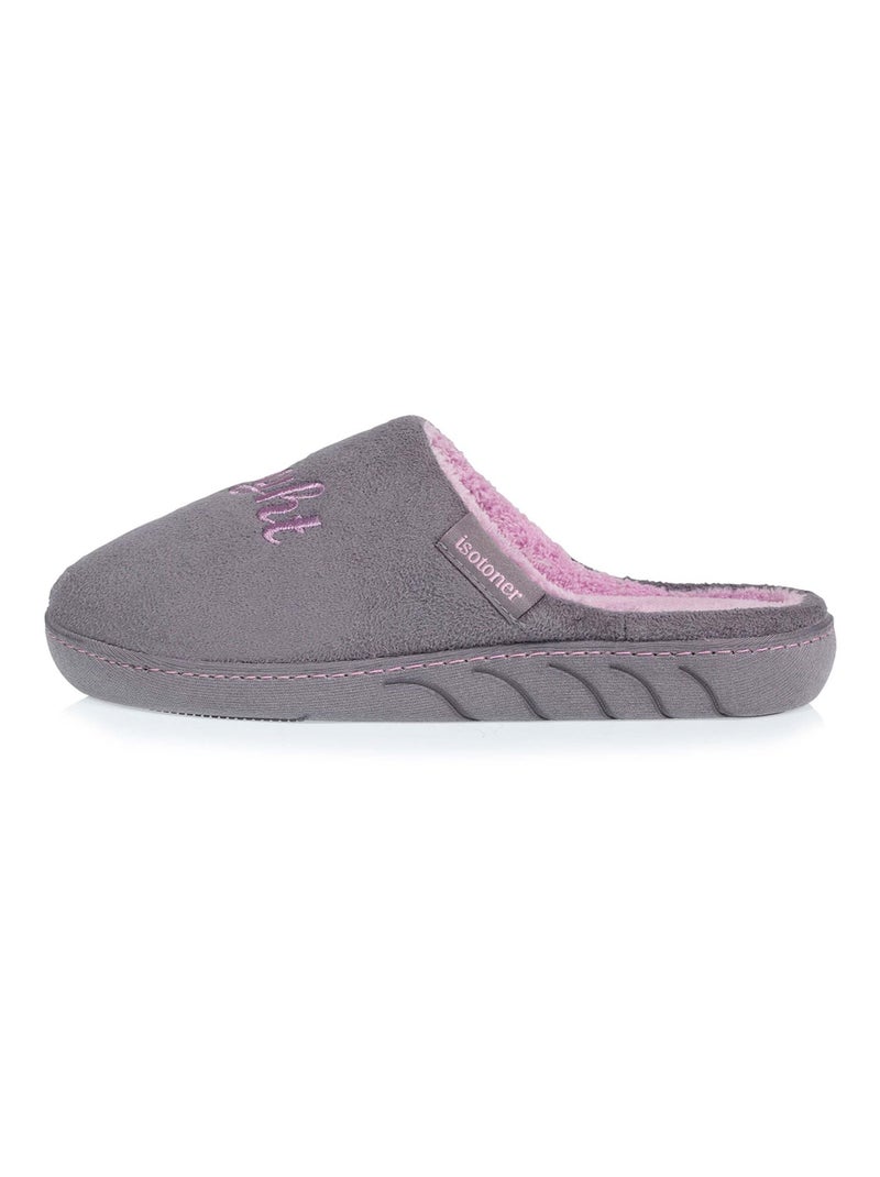 Zapatillas chinelas ligero y cómodo, fácil de poner niña Isotoner Gris - Kiabi