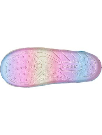 Zapatillas chinelas ligero y cómodo, fácil de poner niña Isotoner