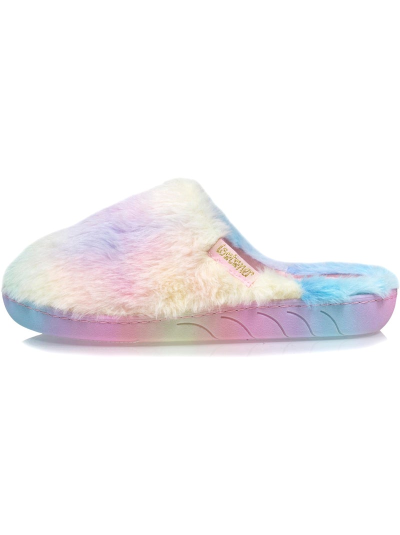 Zapatillas chinelas ligero y cómodo, fácil de poner niña Isotoner Rosa/Amarillo - Kiabi