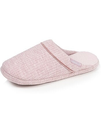 Zapatillas chinelas malla de nido de abeja, suela de goma mujer Isotoner