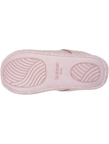 Zapatillas chinelas malla de nido de abeja, suela de goma mujer Isotoner